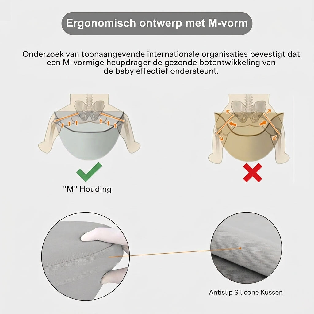 Ergonomische Draagzak met Heupzitje