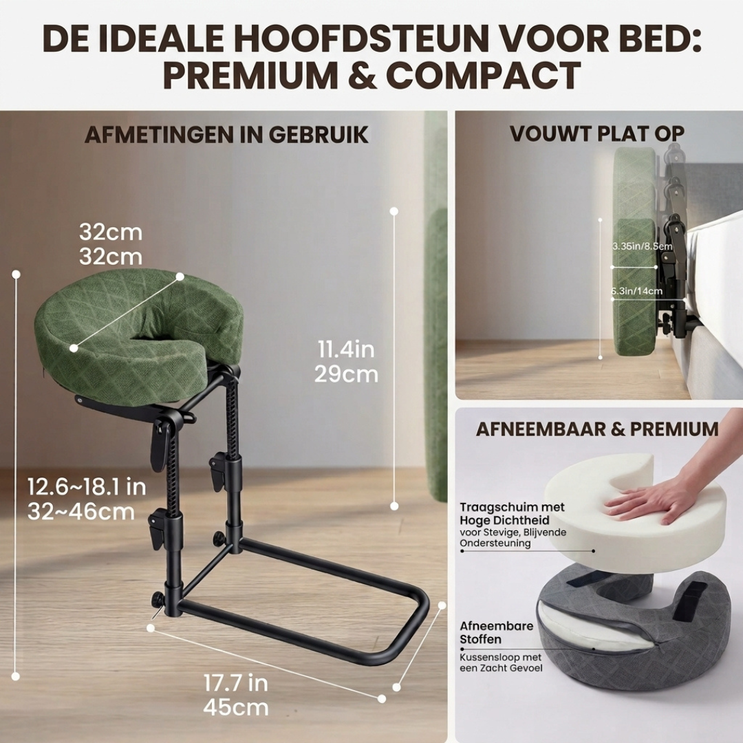 Bed hoofdsteun verstelbaar
