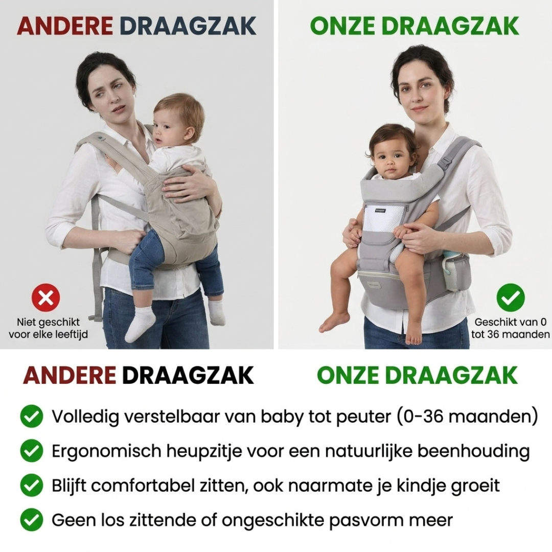 Ergonomische Draagzak met Heupzitje