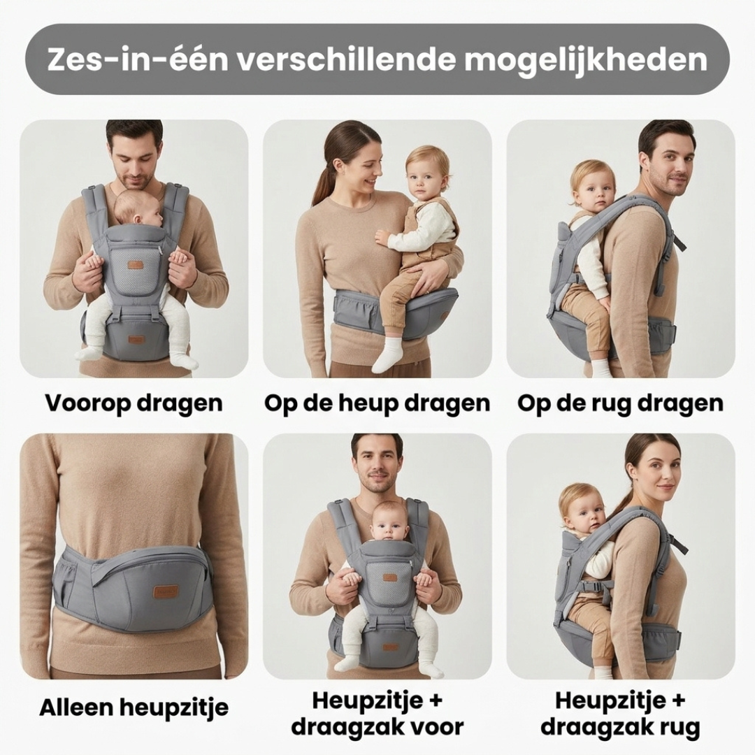Ergonomische Draagzak met Heupzitje